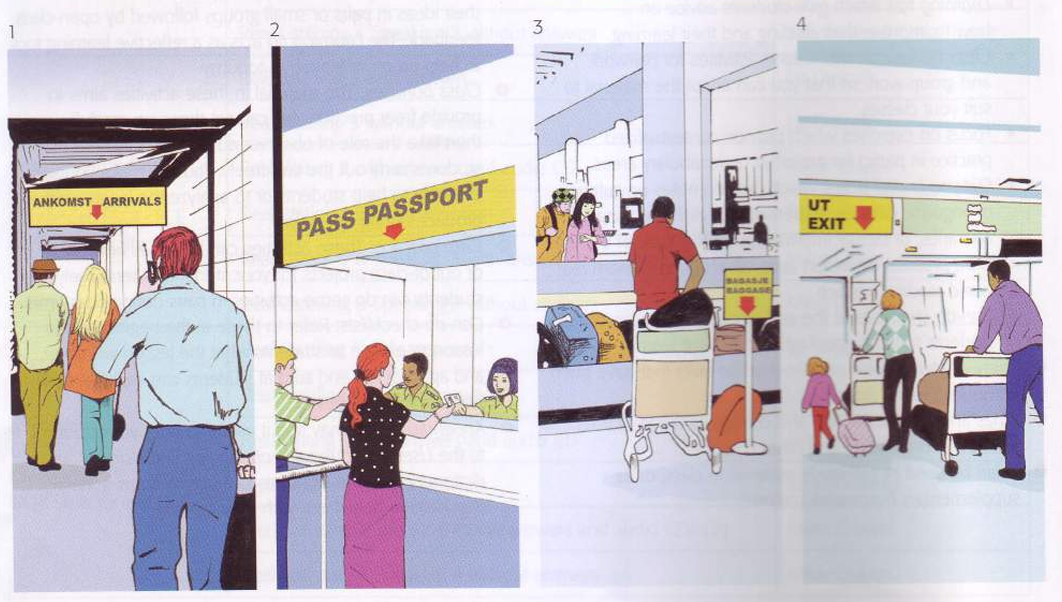 مراحل ورود به فرودگاه